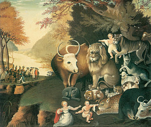 300x252 Peaceable Kingdom Paintings Fine Art America - Animal Kingdom Painting