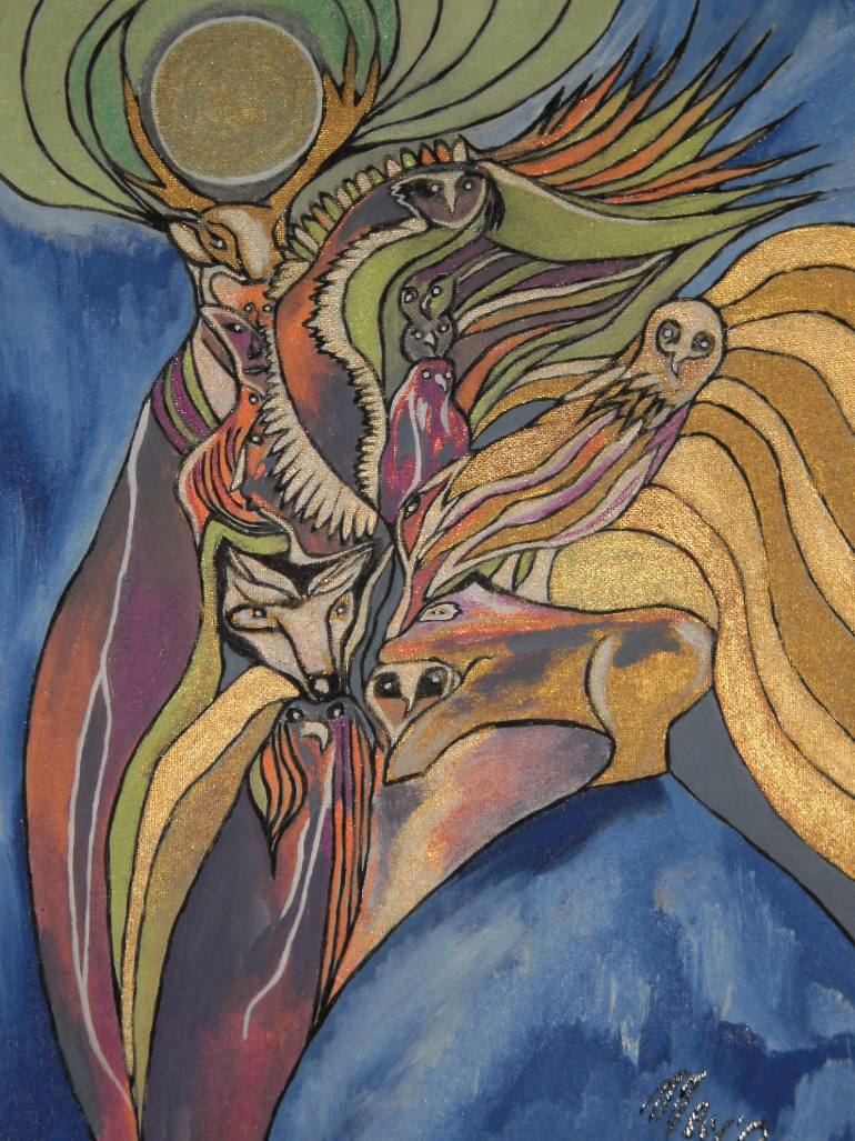 770x1027 Saatchi Art Animal Kingdom Painting By Mario Brunet - Animal Kingdom Painting