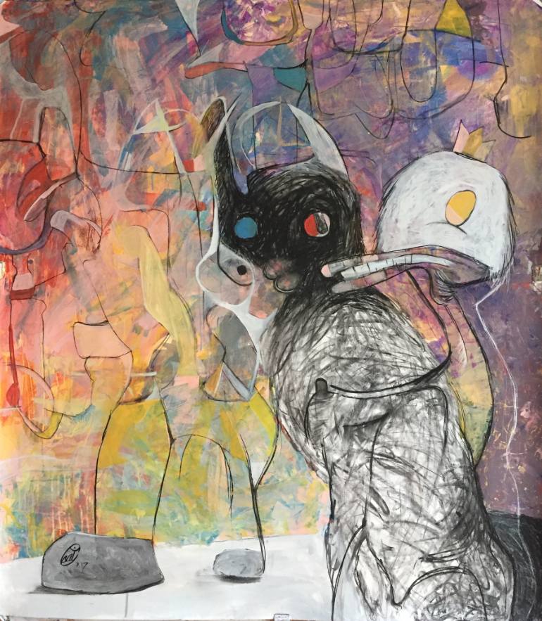 770x883 Saatchi Art Animal Kingdom Painting By Michael Ioffe - Animal Kingdom Painting