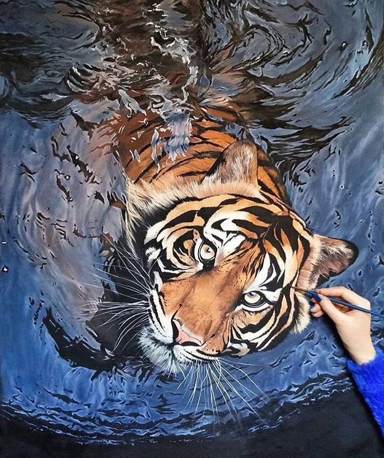 750x895 35 Most Beautiful Oil Paintings From Top Artists Around The World - Animal Oil Painting