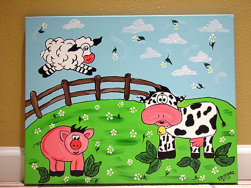 Animal Painting For Kids at PaintingValley.com | Explore collection of ...