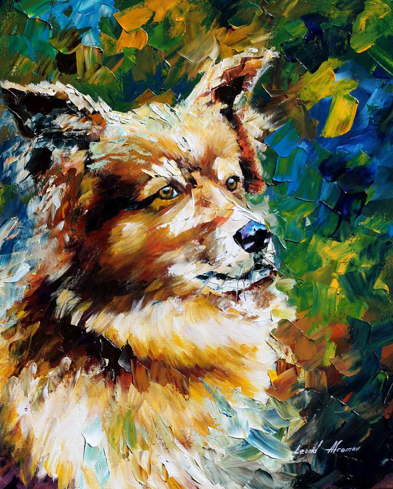 790x984 Brown Dog - Animal Painting On Canvas