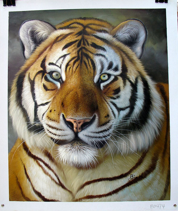 590x700 Zmz Fine Arts Oil Paintings Announces A New Website Featuring - Animal Painting On Canvas