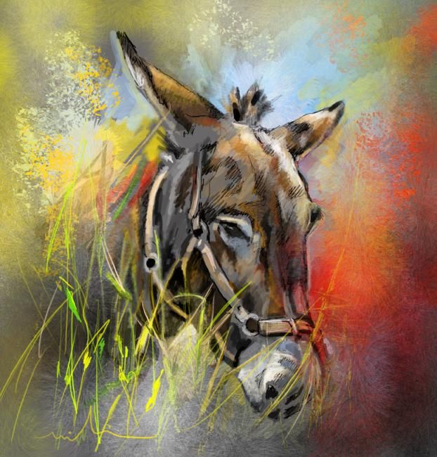 622x650 Donky - Animal Painting Online