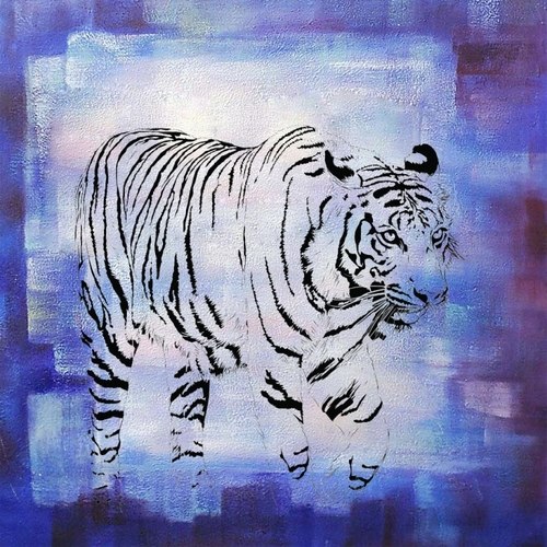 500x500 Shop Tigers, Indian Tiger, Animal Paintings Online - Animal Painting Online