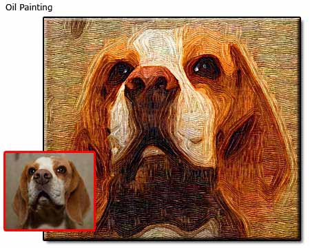 450x360 Pet Portraits On Canvas Pet Portrait Paintings - Animal Portrait Painting