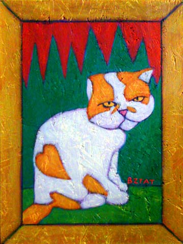 360x481 Contemporary Folk Art Pet Portrait Paintings - Animal Portrait Painting