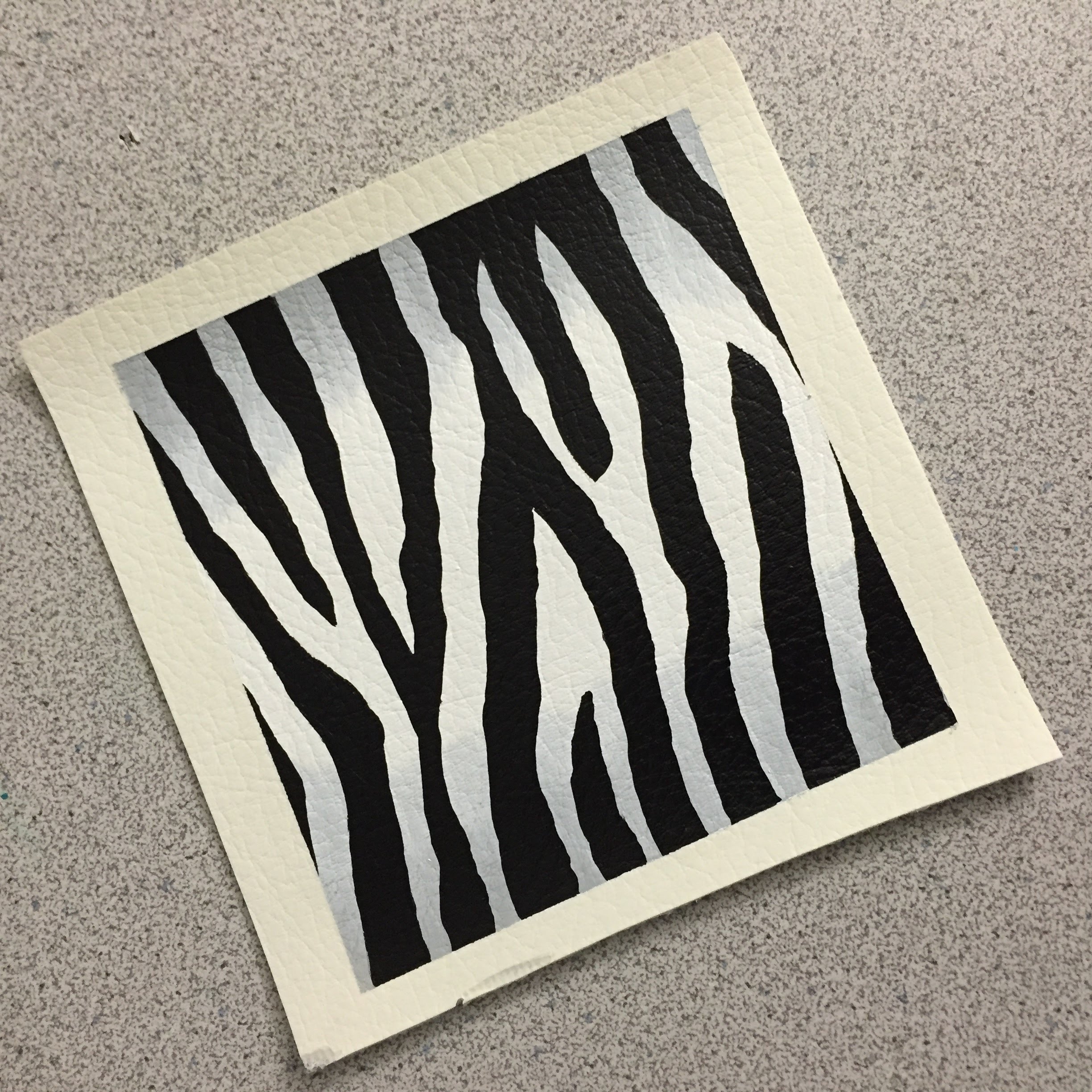 2448x2448 How To Paint Realistic Zebra Print With Angelus Leather Paints By - Animal Print Painting