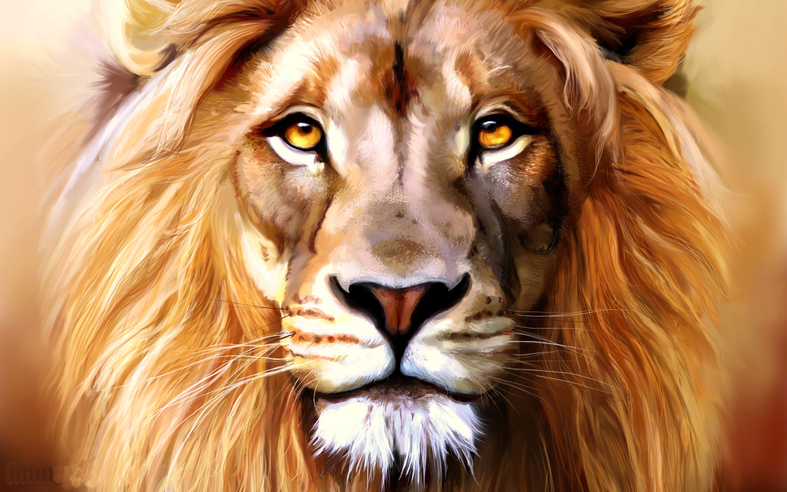 2560x1600 Photos Big Cats Animals Painting Art 2560x1600 - Animals Painting Art