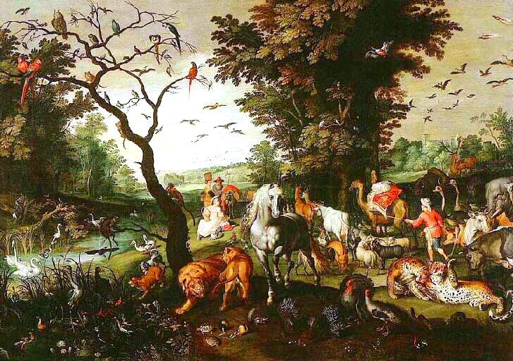 727x512 Art Painting All Kinds Of Animals Vintage Printable - Animals Painting Art