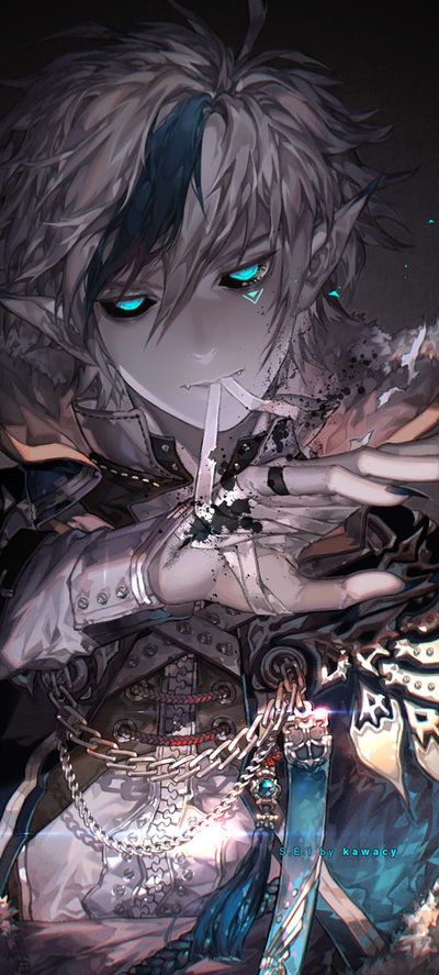 400x887 I Kill For A Living. By Kawacy, Anime Fan Art, Digital Painting - Anime Art Painting
