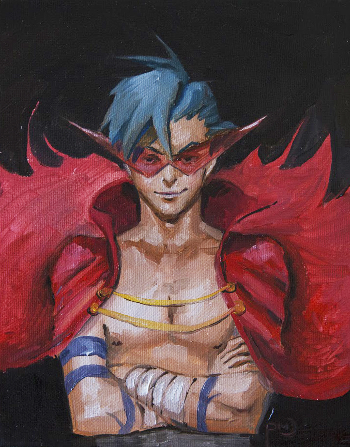 723x923 Anime Oil Painting - Anime Oil Painting