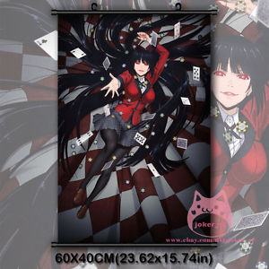300x300 Kakegurui Yumeko Jabami Japanese Anime Wall Scroll Poster Decor - Anime Painting