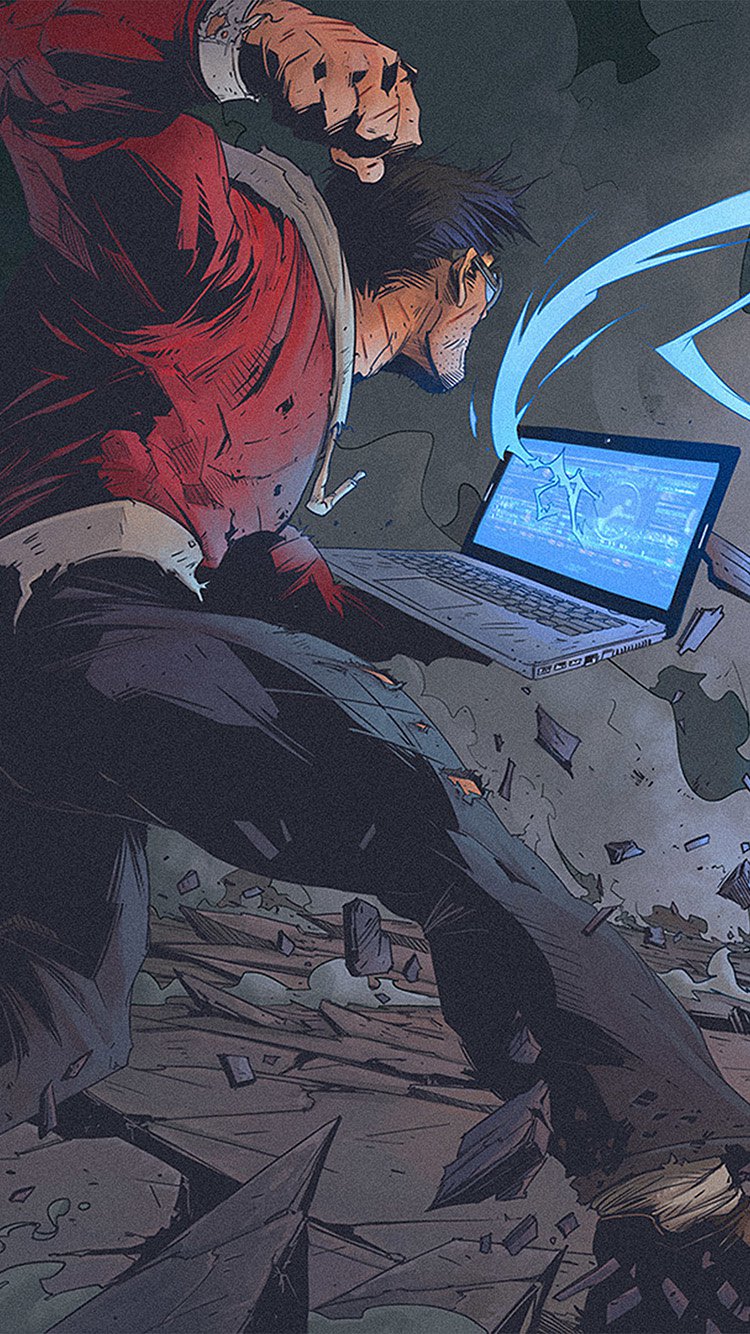 750x1334 Iphone Wallpaper Bc48 Tonton Revolver Anime - Anime Painting