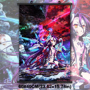 300x300 No Game No Life Zero Shiro Japan Anime Movie Wall Scroll Poster - Anime Painting Games
