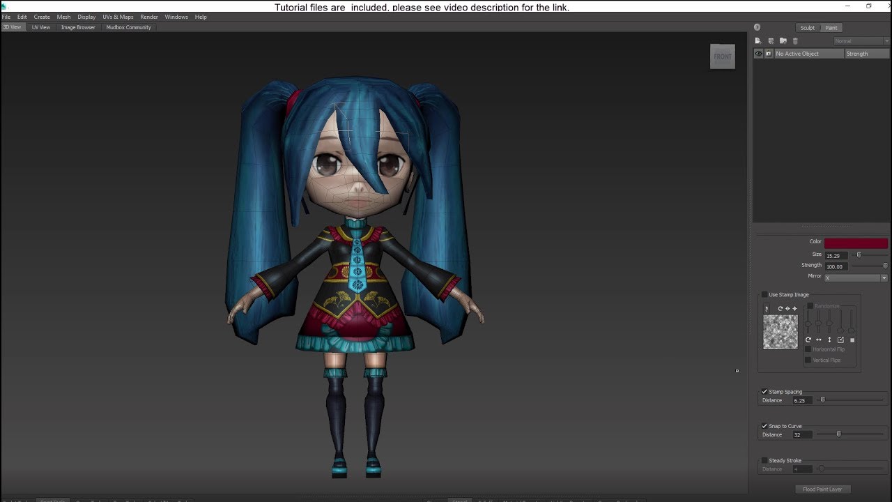 1280x720 Anime Character Time Lapse Part 5 3d Character Painting In Mudbox - Anime Painting Games