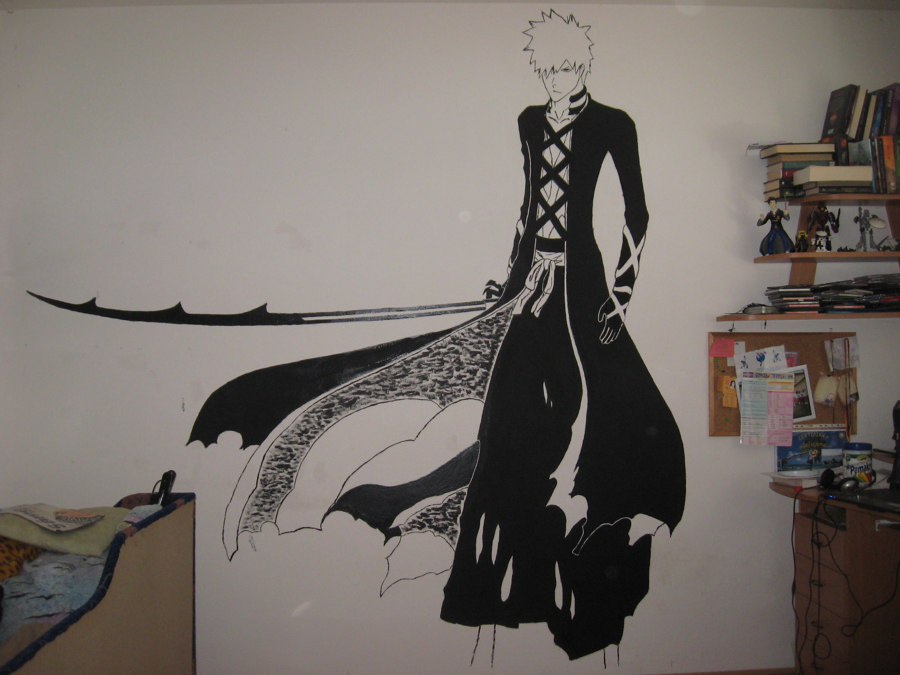 3072x2304 Ichigo's New Bankai (Wall Painting) By Chcipak - Anime Wall Painting