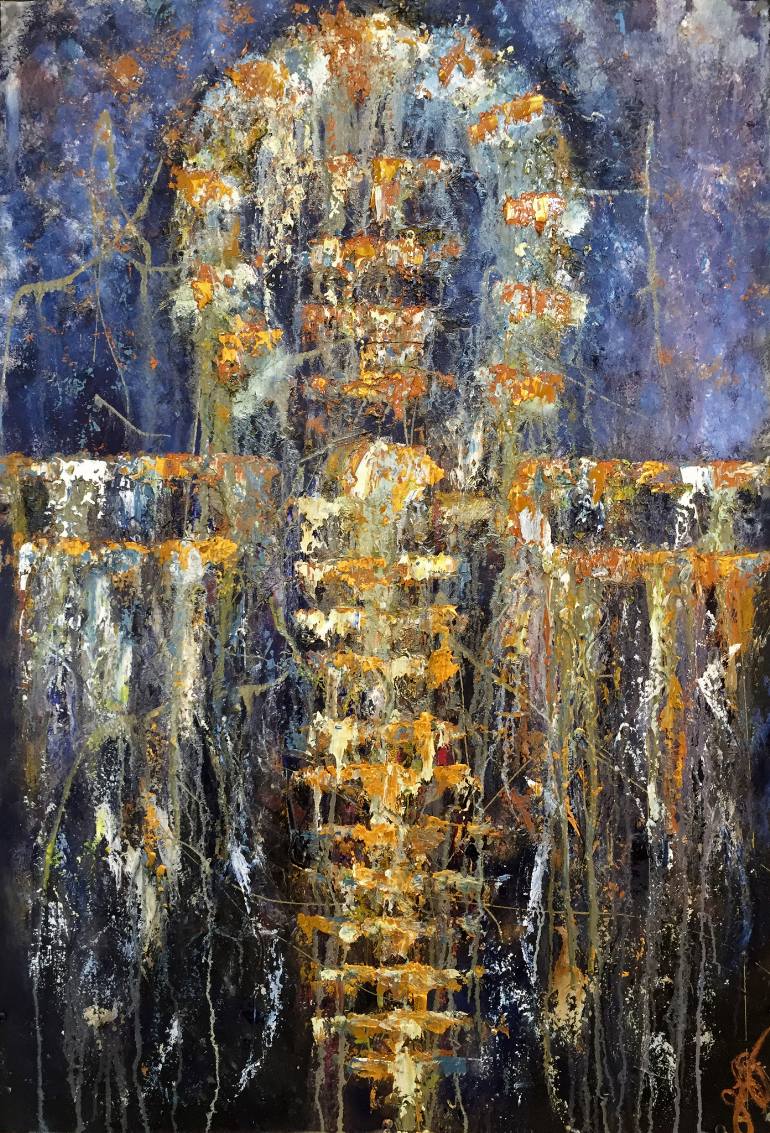 770x1133 Saatchi Art Ankh 5. Painting By Jason Lincoln Jeffers - Ankh Painting