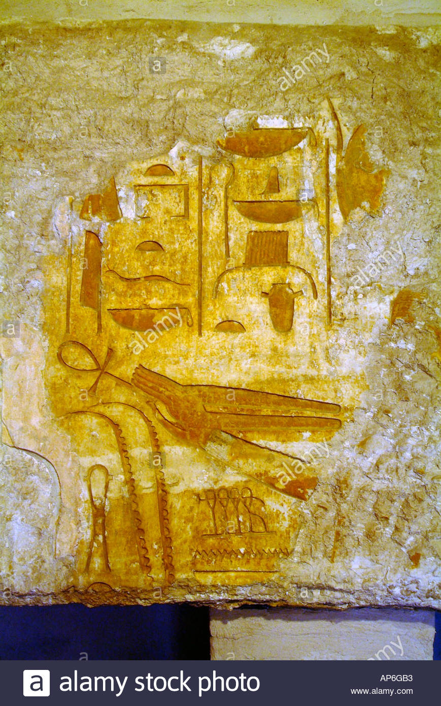 869x1390 The Ankh Sign Of Life In Painting Fragment - Ankh Painting