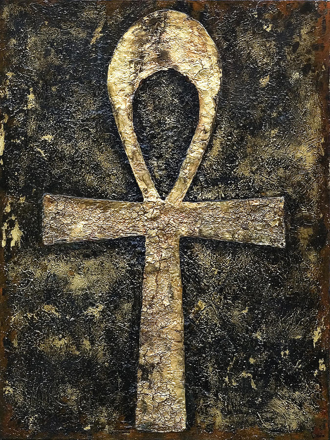 675x900 The Key Of Life Painting By Ramel Jasir - Ankh Painting