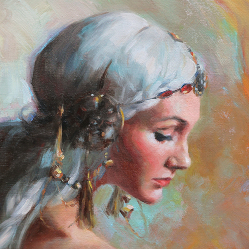 500x500 Anna Rose Bain, 1985 Classical Realist Painter Tutt'Art - Anna Painting