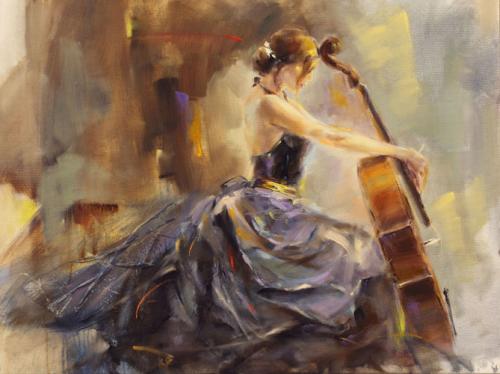 500x374 Intermission 2 Painting By Anna Razumovskaya - Anna Painting