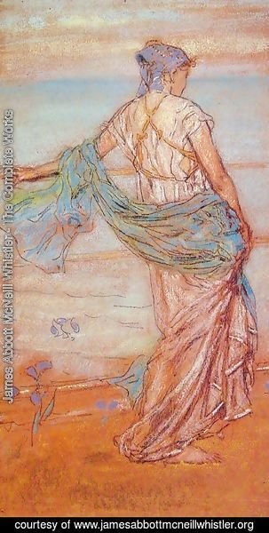 303x600 James Abbott Mcneill Whistler - Annabel Lee Painting