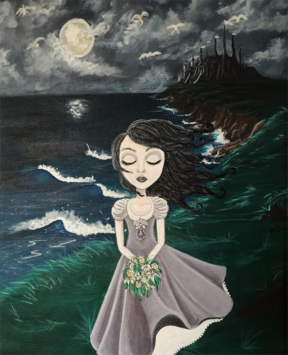 568x700 Annabel Lee Painting Jen Spencer - Annabel Lee Painting