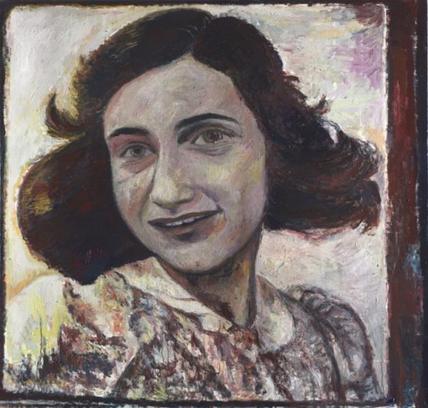 600x572 Keith Mayerson Anne Frank - Anne Frank Painting