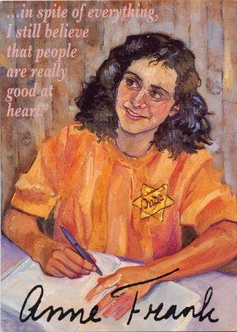 343x480 Notecard - Anne Frank Painting