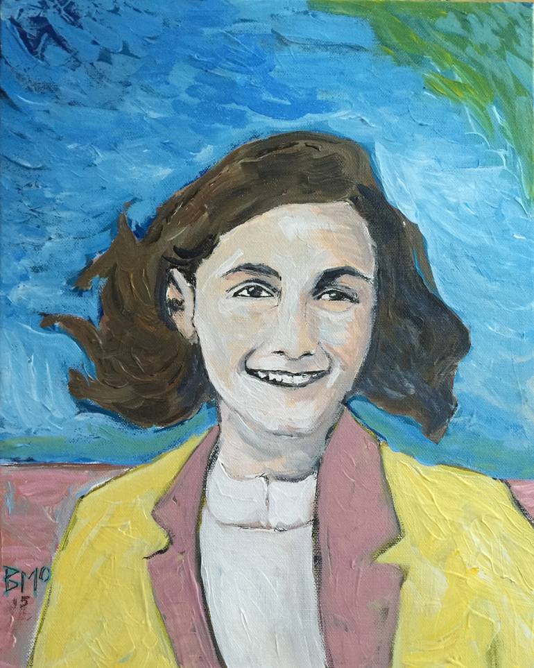770x963 Saatchi Art Anne Frank Painting By Brian L Morris - Anne Frank Painting