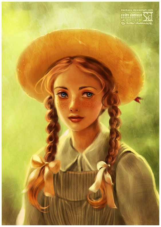 562x790 Anne Of Green Gables By Daekazu - Anne Of Green Gables Painting