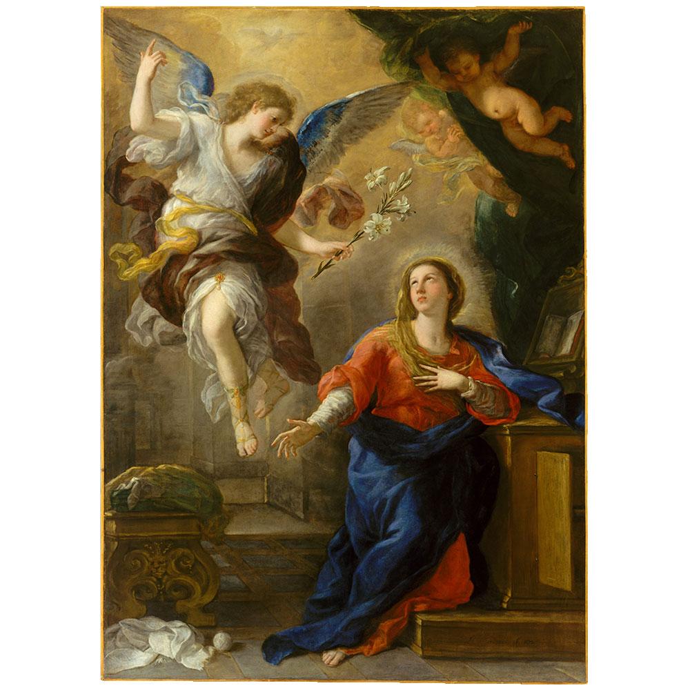 1000x1000 The Annunciation By Giordano Rampley And Co - Annunciation Painting