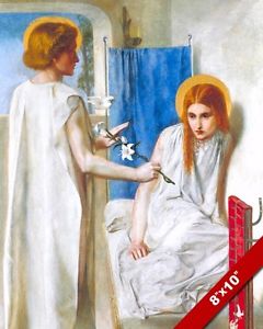 240x300 Angel Gabriel Appears To Mary Annunciation Painting Bible Art Real - Annunciation Of Mary Painting