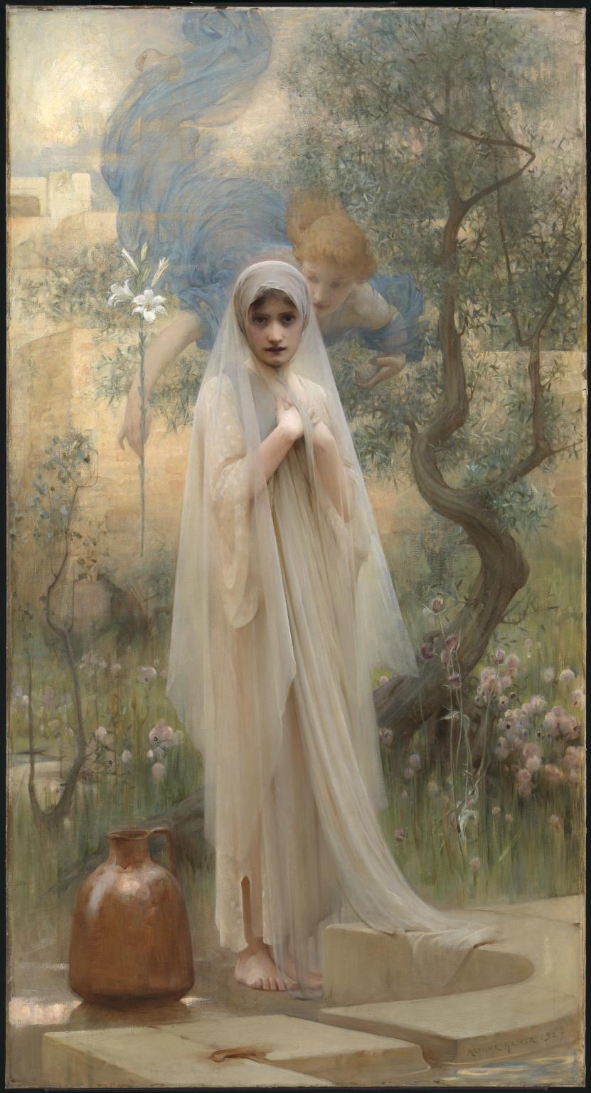 831x1536 The Annunciation', Arthur Hacker, 1892 Tate - Annunciation Of Mary Painting