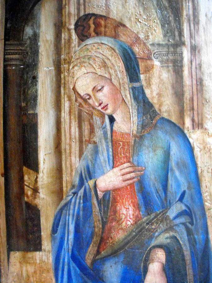 675x900 Blue Madonna Painting By Anonymous - Anonymous Painting