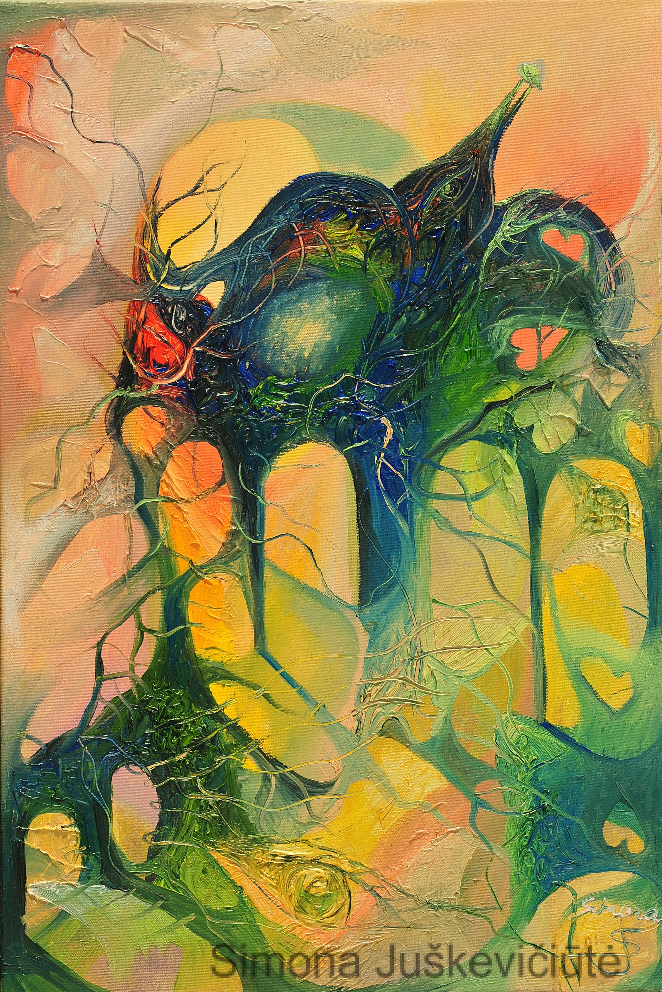 2213x3317 Caught By The Moment Of Love. 2013. Oil On Canvas. 40 X 60 Cm - Ant Painting