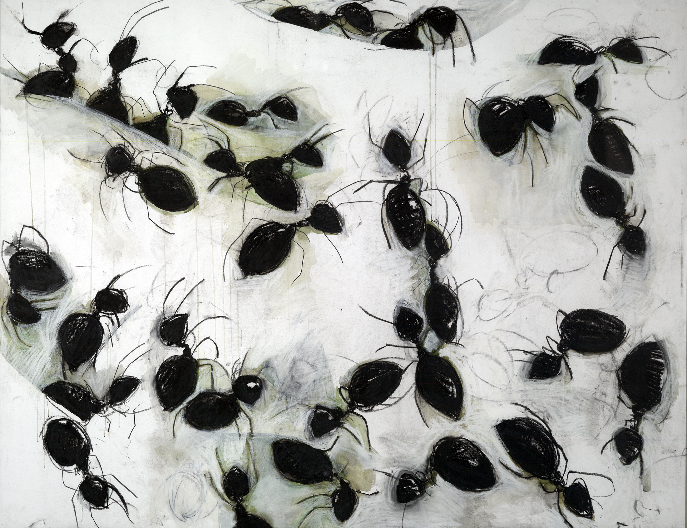 2200x1690 The Crowd Series Lisa Leppa, Artist And Designer - Ant Painting