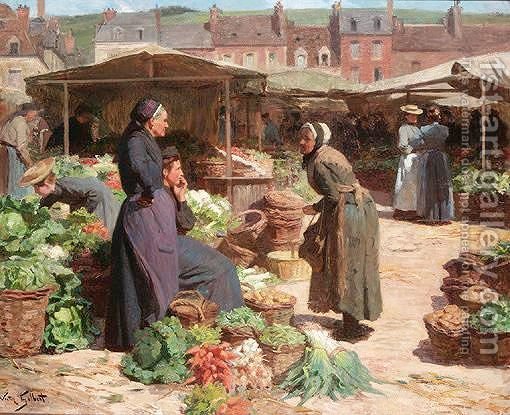 510x415 The Grasshopper And The Ant Victor Gabriel Gilbert Reproduction - Ant Painting