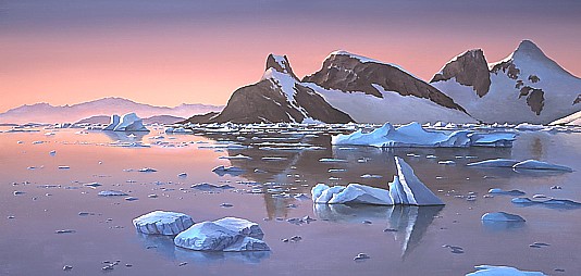 534x254 Art Now And Then Painting The Antarctic - Antarctica Painting