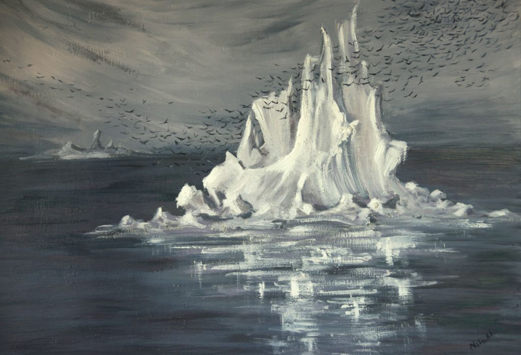 1024x698 Capturing The Southern Light Australian Antarctic Division - Antarctica Painting