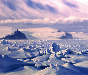 292x250 Antarctic Paintings - Antarctica Painting