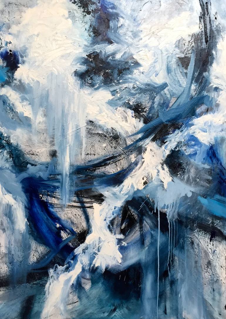770x1085 Saatchi Art Last Days Of Antarctica Painting By Krisztina Horvath - Antarctica Painting