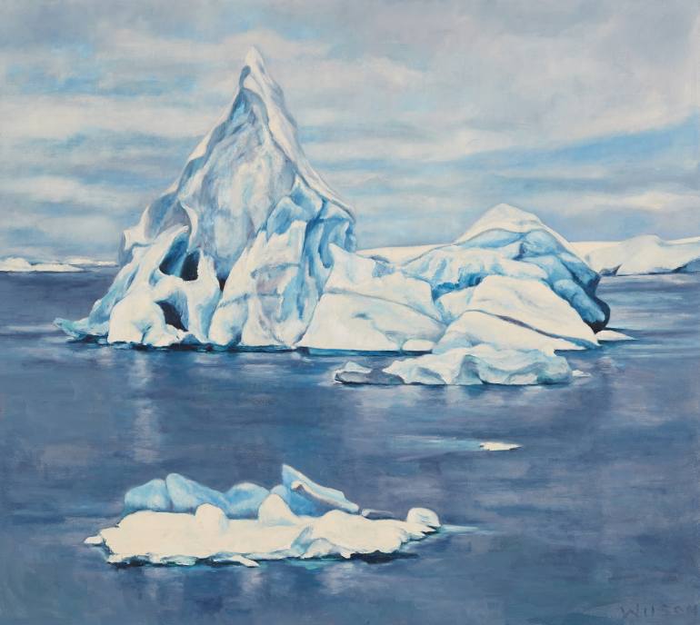 770x688 Saatchi Art Phantom Berg, Wilhelmina Bay, Antarctica Painting By - Antarctica Painting