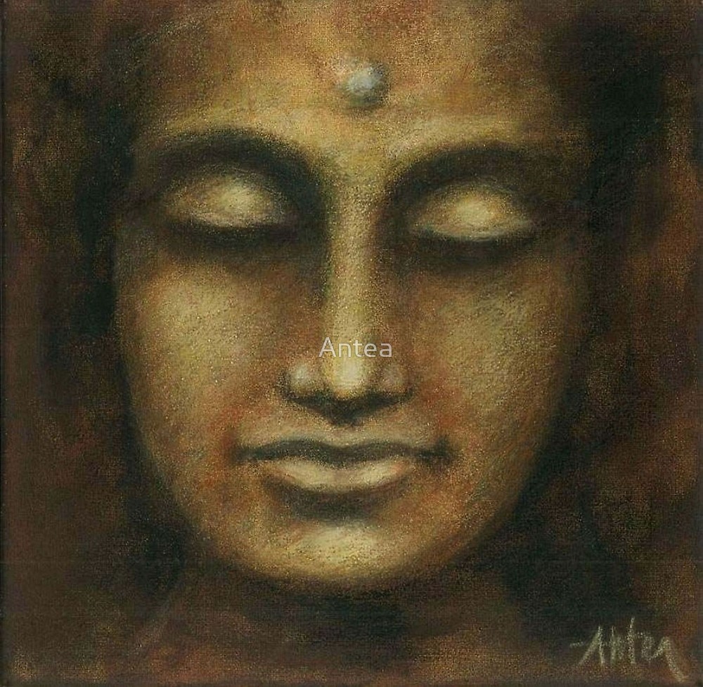 1000x978 Buddha I By Antea Redbubble - Antea Painting