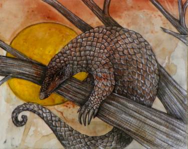 375x298 Scaly Anteater Paintings For Sale Saatchi Art - Anteater Painting