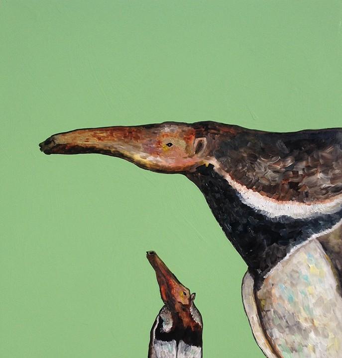 687x720 Special Anteater Baby - Anteater Painting