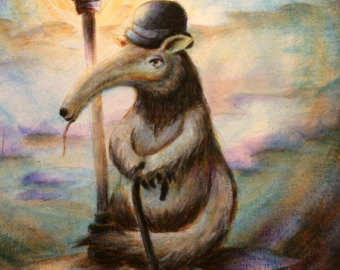 340x270 Anteater Etsy - Anteater Painting