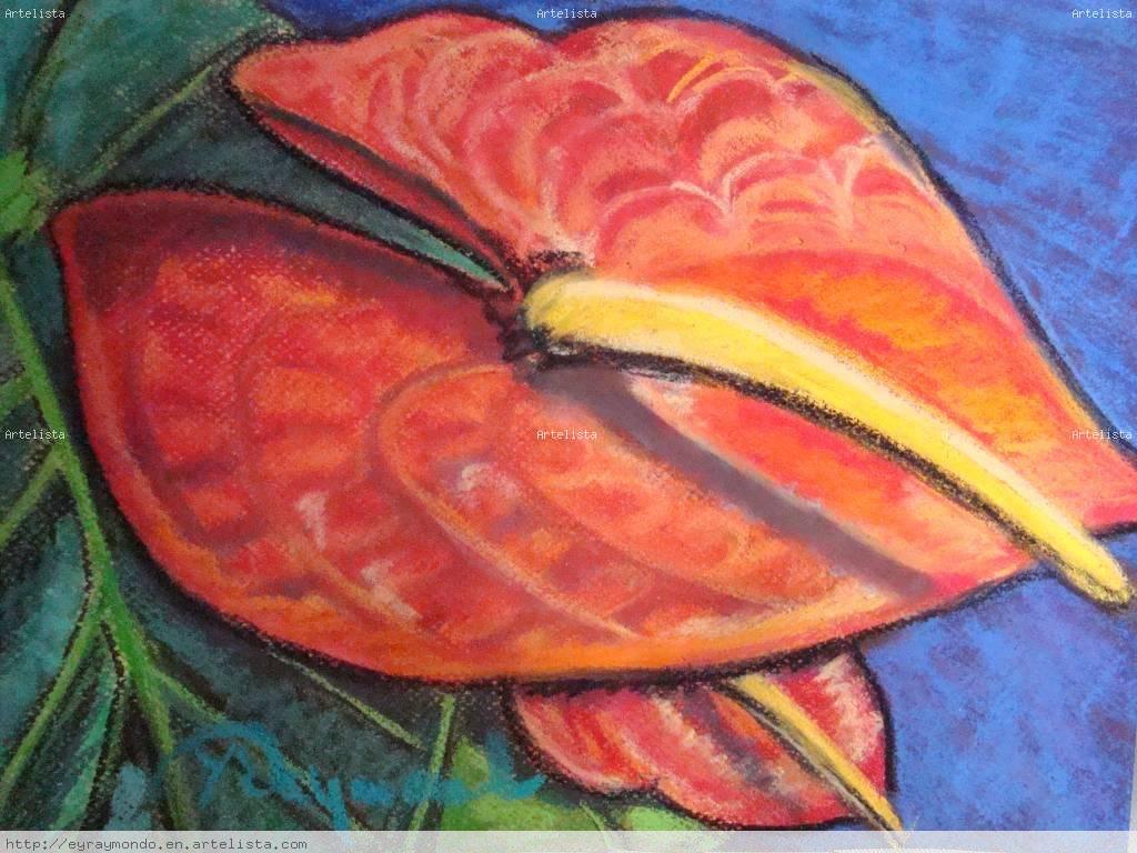 Anthurium Painting At Explore Collection Of