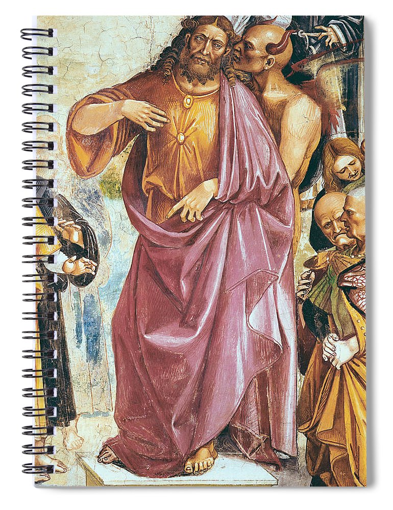 770x1000 The Preaching Of The Antichrist Spiral Notebook For Sale By Luca - Antichrist Painting